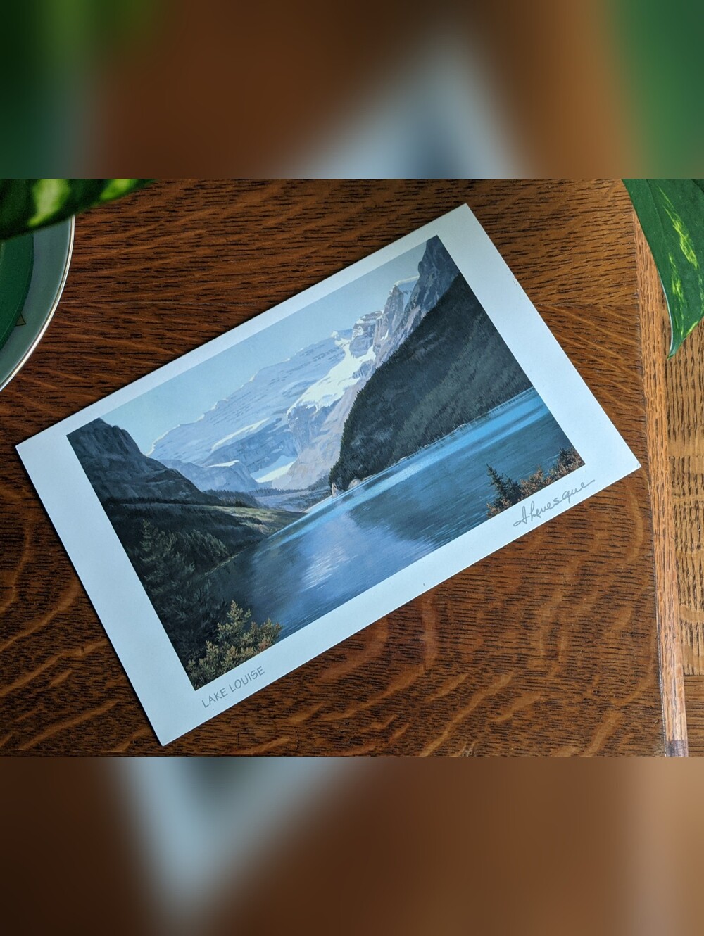 "Lake Louise" Banff Alberta Rocky MountainsBy Isabel Levesque Frameable Art Card